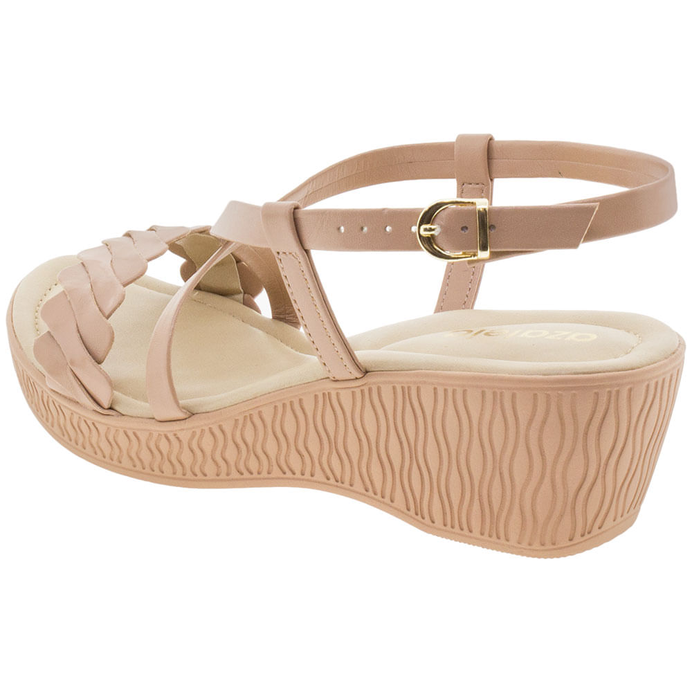 Sandália Feminina Anabela Azaleia 494129 BEGE 34