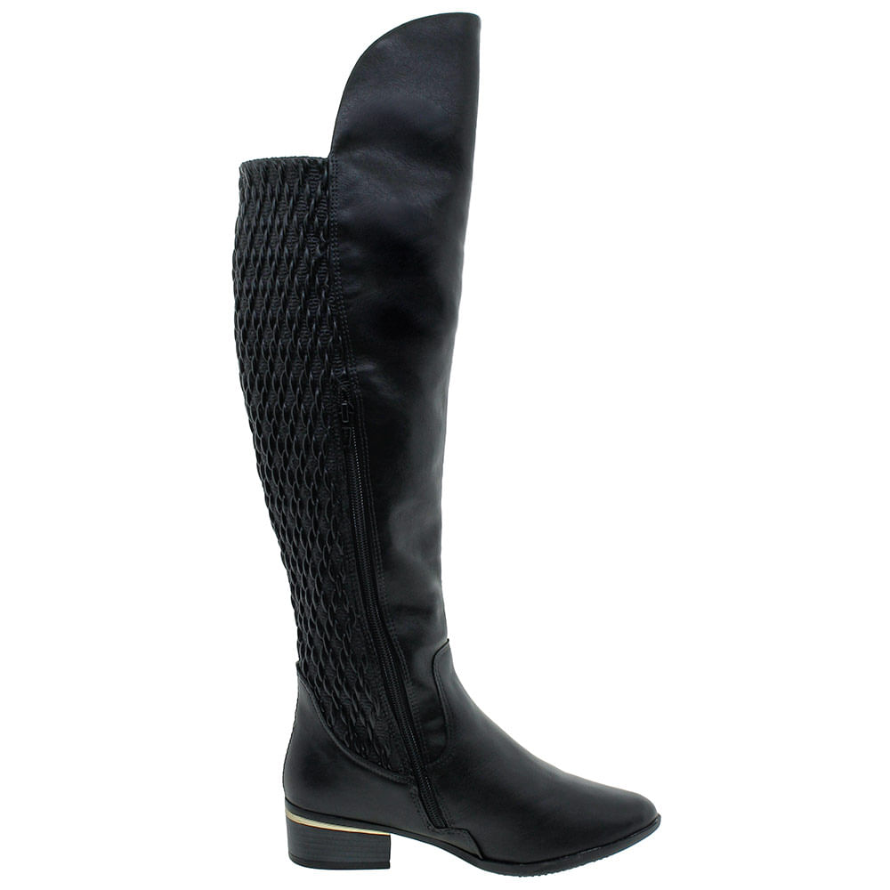 Bota Feminina Over The Knee Comfortflex 1769305 cloviscalcados