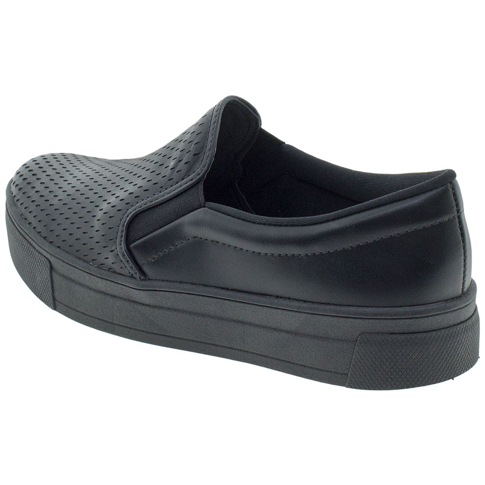 Tênis Feminino Slip On Dakota G0481 Preto cloviscalcados