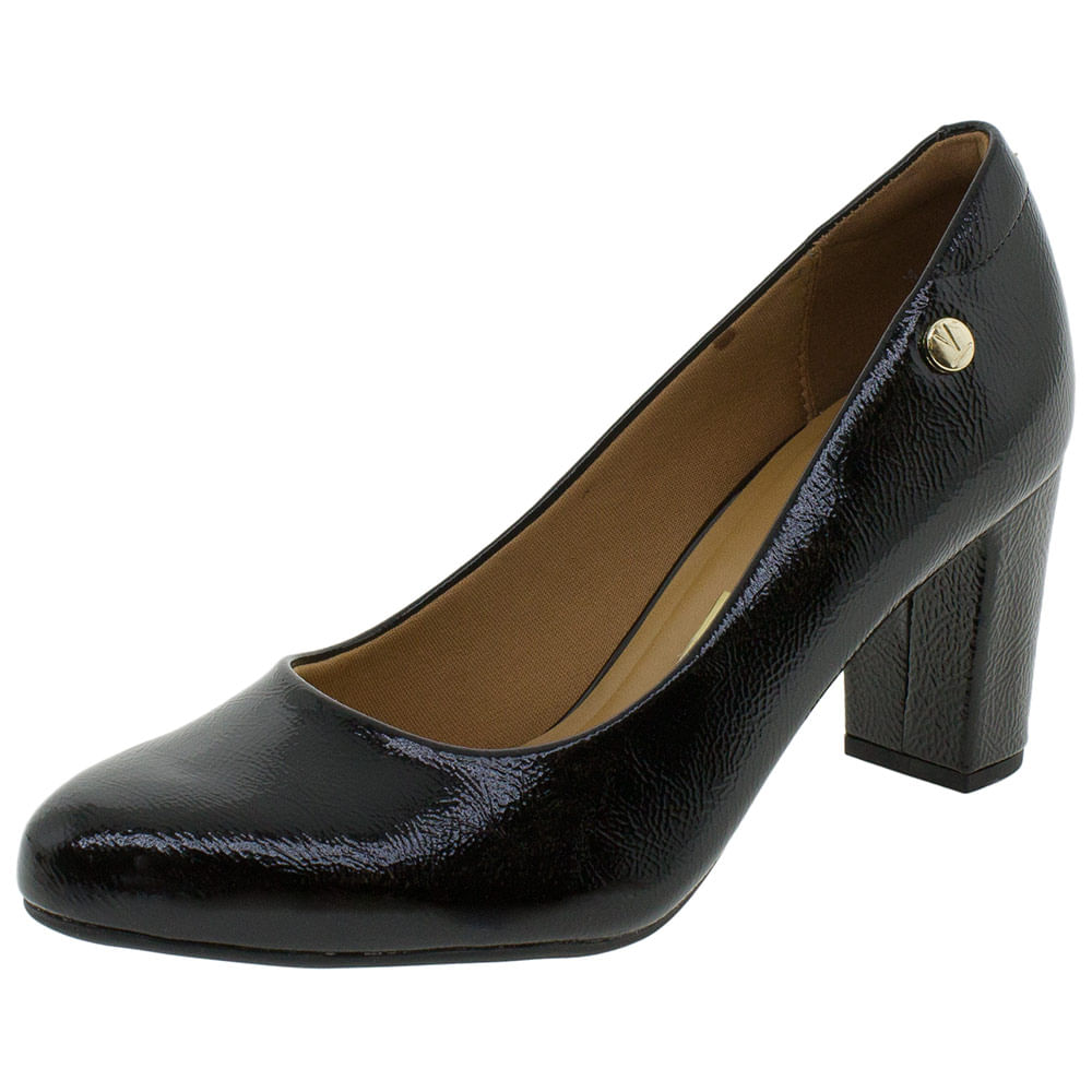 Scarpin Feminino Scarpin Preto Verniz Vizzano Scarpin Verniz