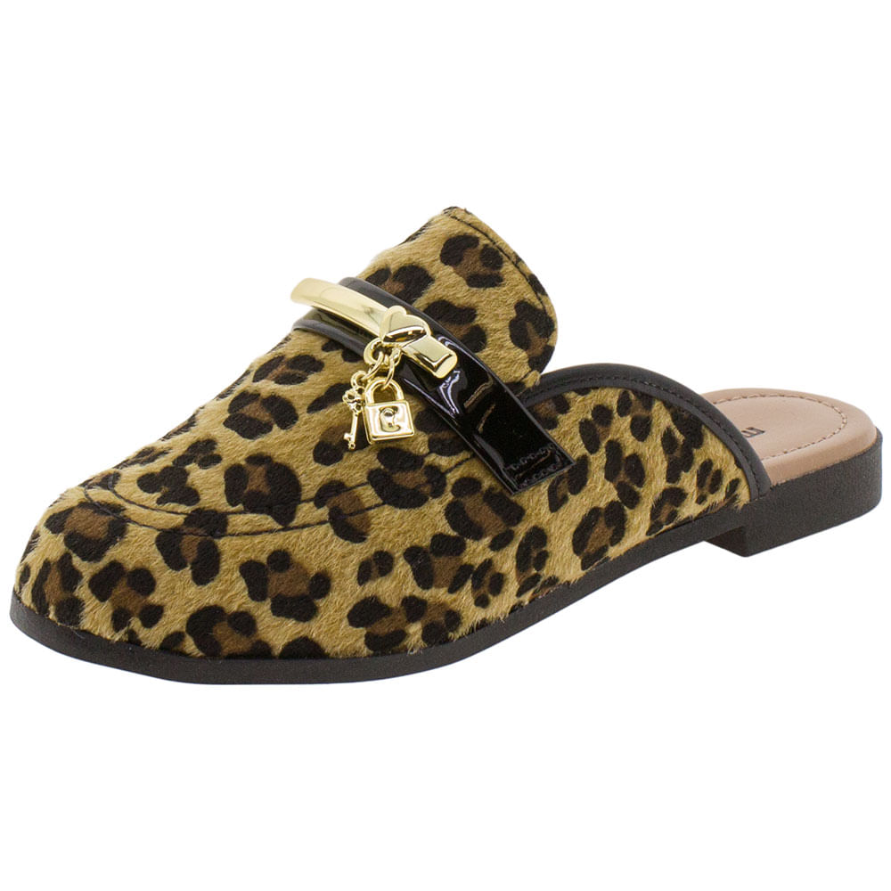 Sapato Infantil Feminino Mule Molekinha 2525100 Onça