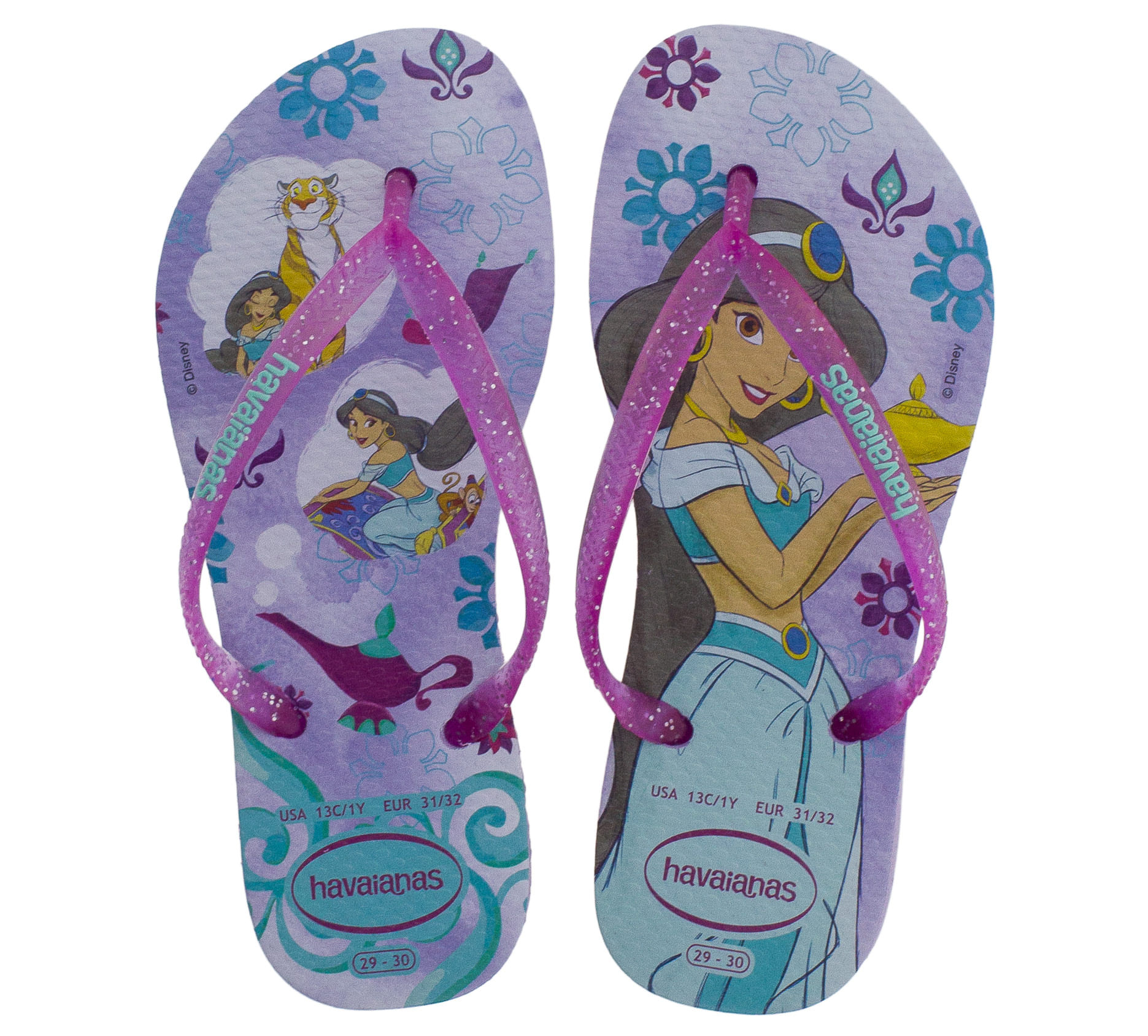 Chinelo Infantil Feminino Slim Princesas Havaianas Kids 4123328 LILÁS  23/24 - Main Image