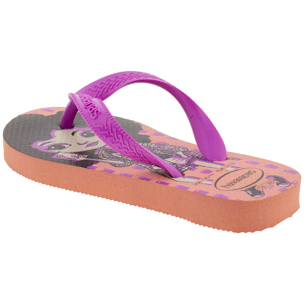 Chinelo Infantil Feminino Top Fashion Havaianas Kids 4144319 ROSA 27/28