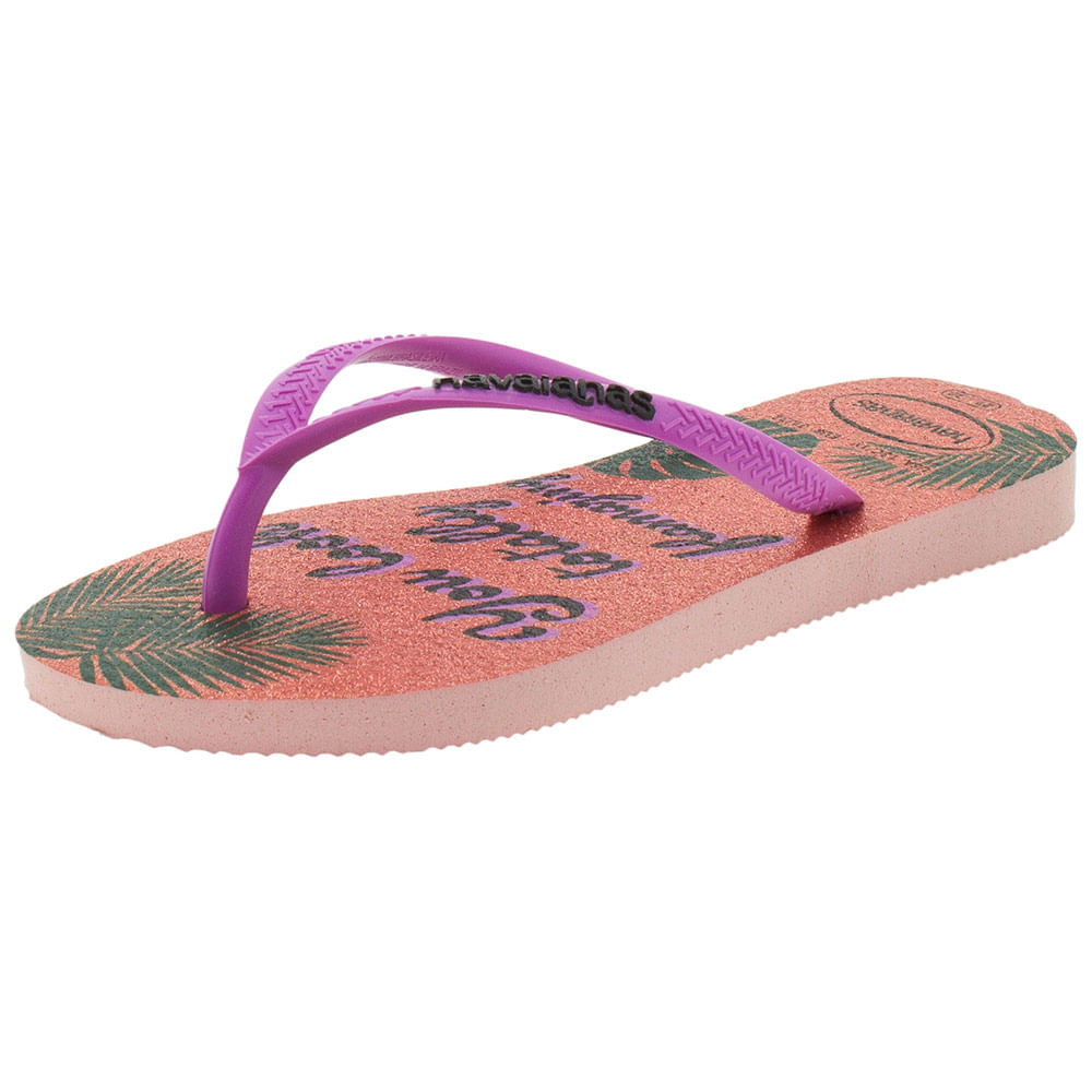 Chinelo Infantil Feminino Glitter Havaianas Kids - 4144772 - Cloviscalcados