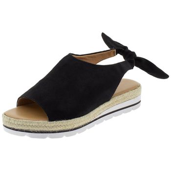 sandalia flatform vizzano preta