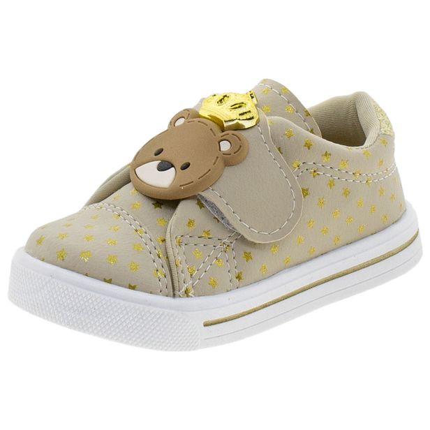 Tênis Infantil Feminino Linda Jú - 15551 BEGE 01 27