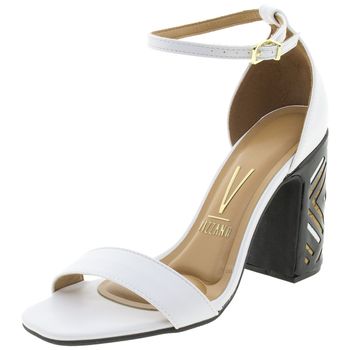 salto alto branco vizzano