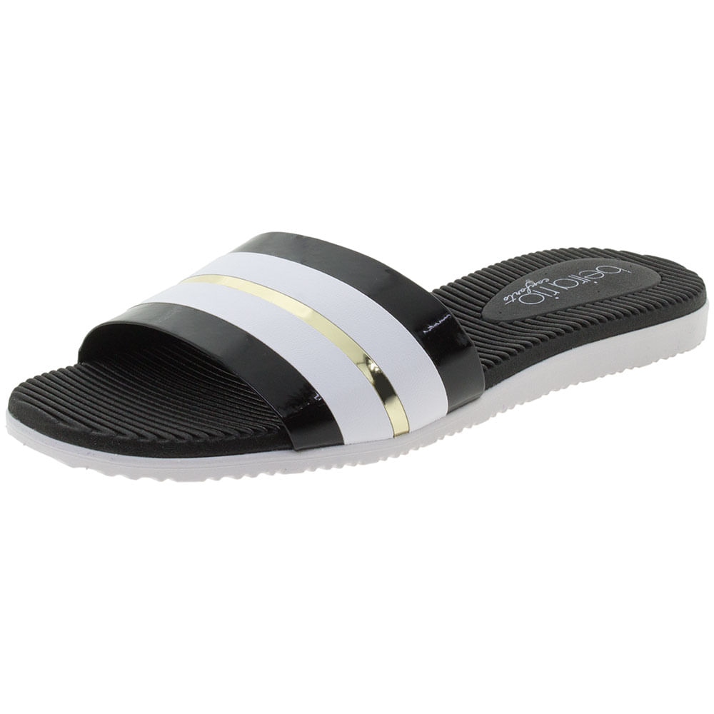Sandália Feminina Rasteira Beira Rio 8395202 cloviscalcados