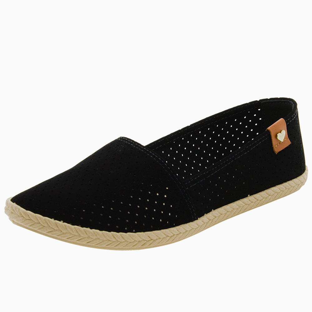 Sapatilha Feminina Preta Moleca | Clovis - 5287110 | Clovis Calçados
