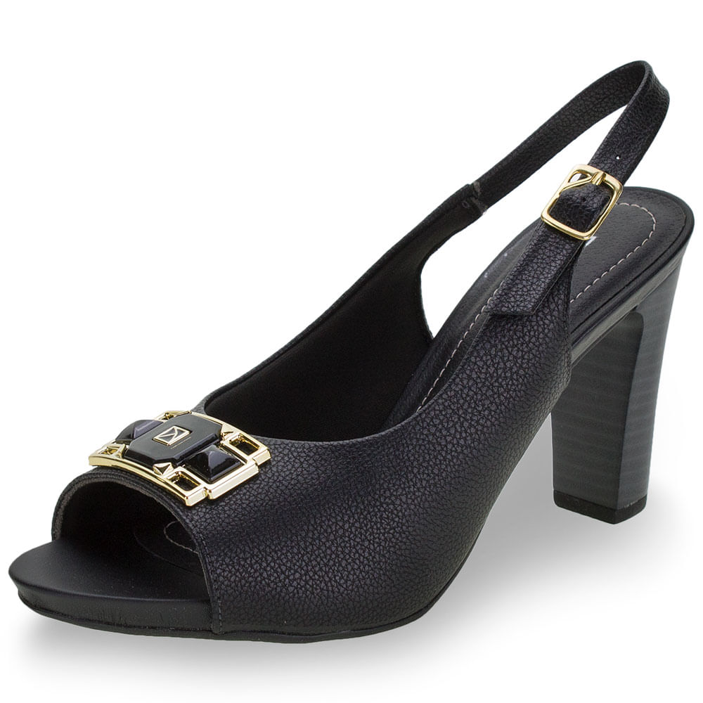 Sapato Feminino Chanel Piccadilly 614025 PRETO 01 34 - Main Image