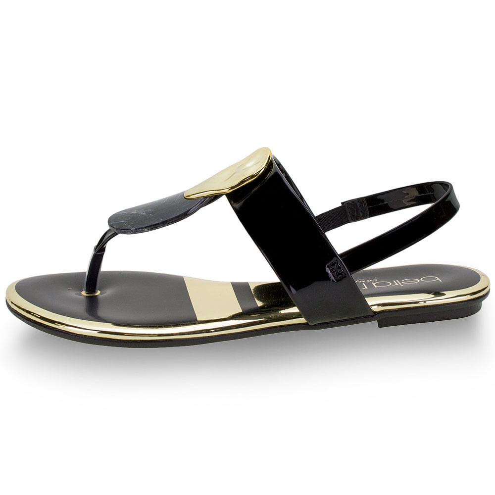 Rasteirinha Beira Rio Branca Com Strass CHINELO PAPETE BEIRA RIO