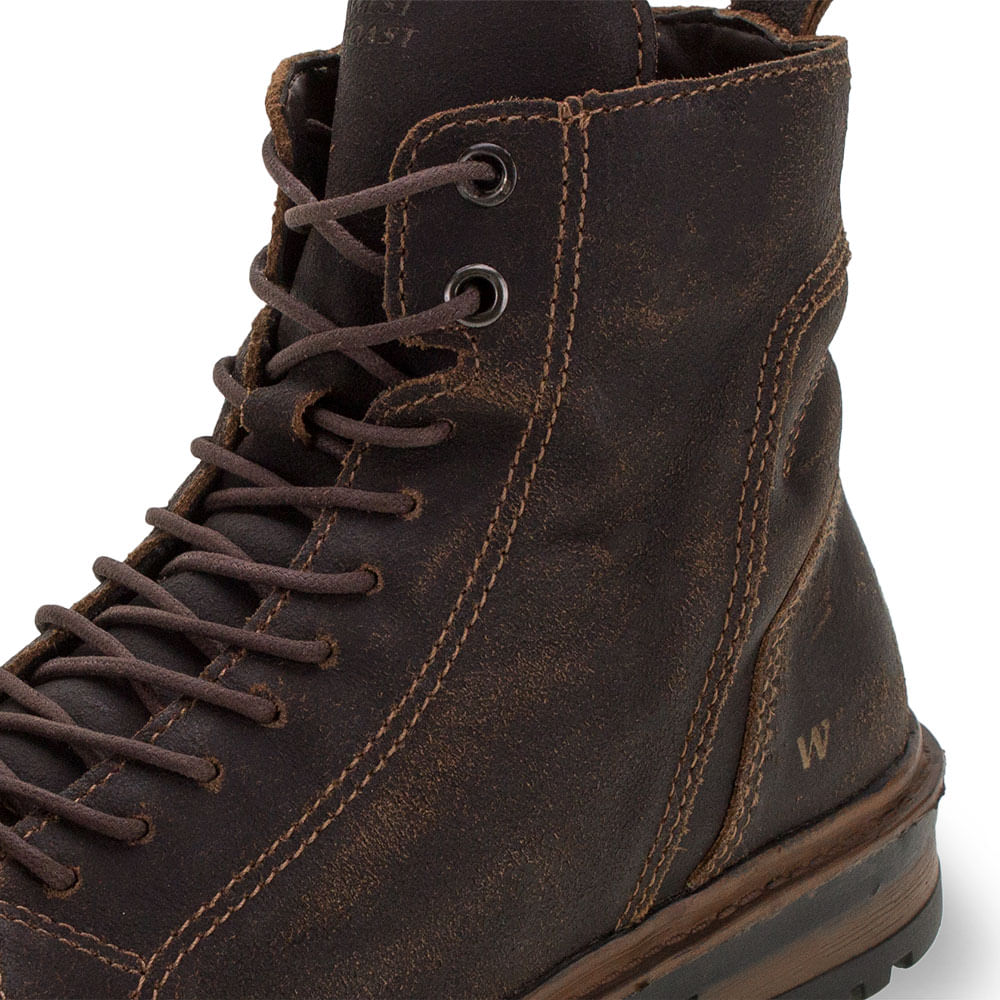 Bota couro west coast lassen shops masculina