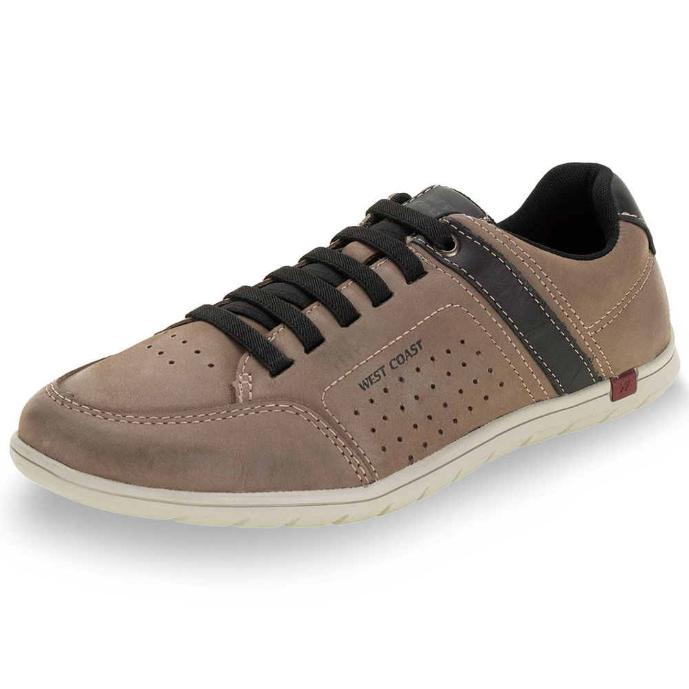 Sapatênis Masculino Mick West Coast -123812 Café - cloviscalcados