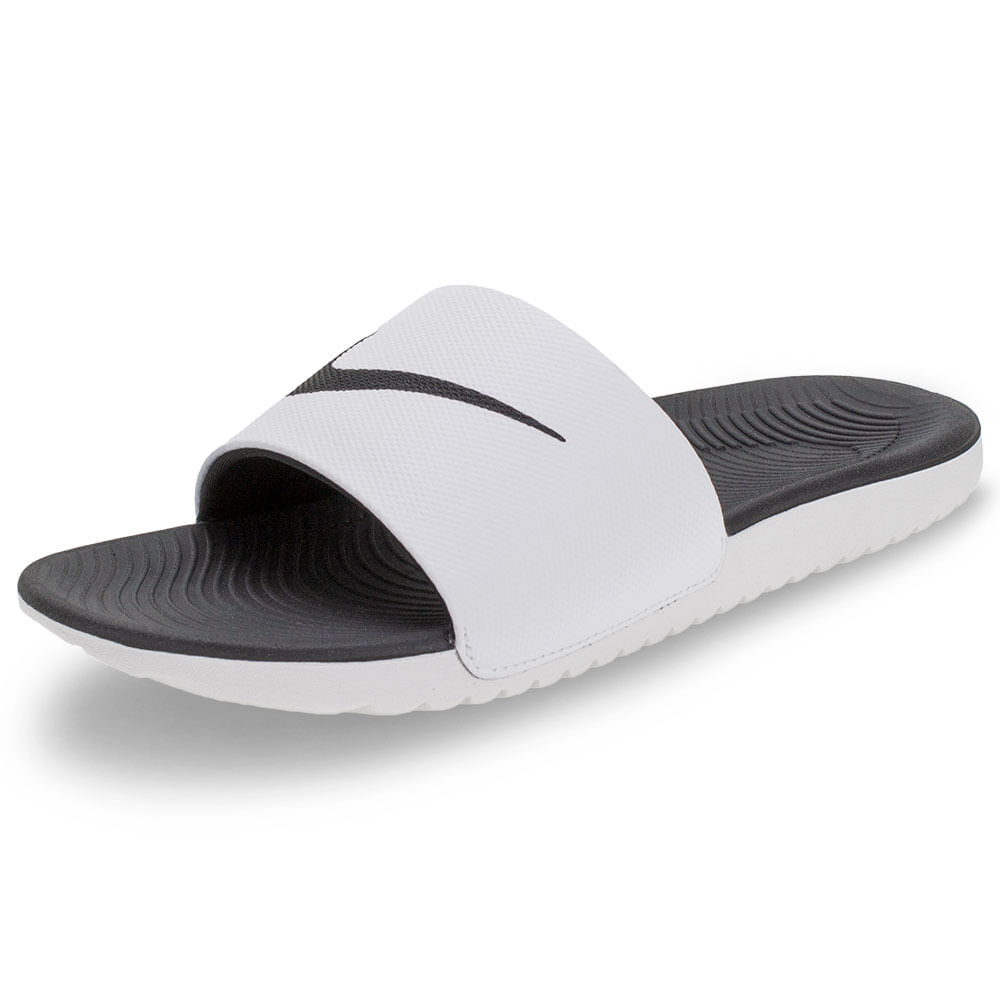 Chinelo Masculino Kawa Slide Nike 832646 Branco cloviscalcados