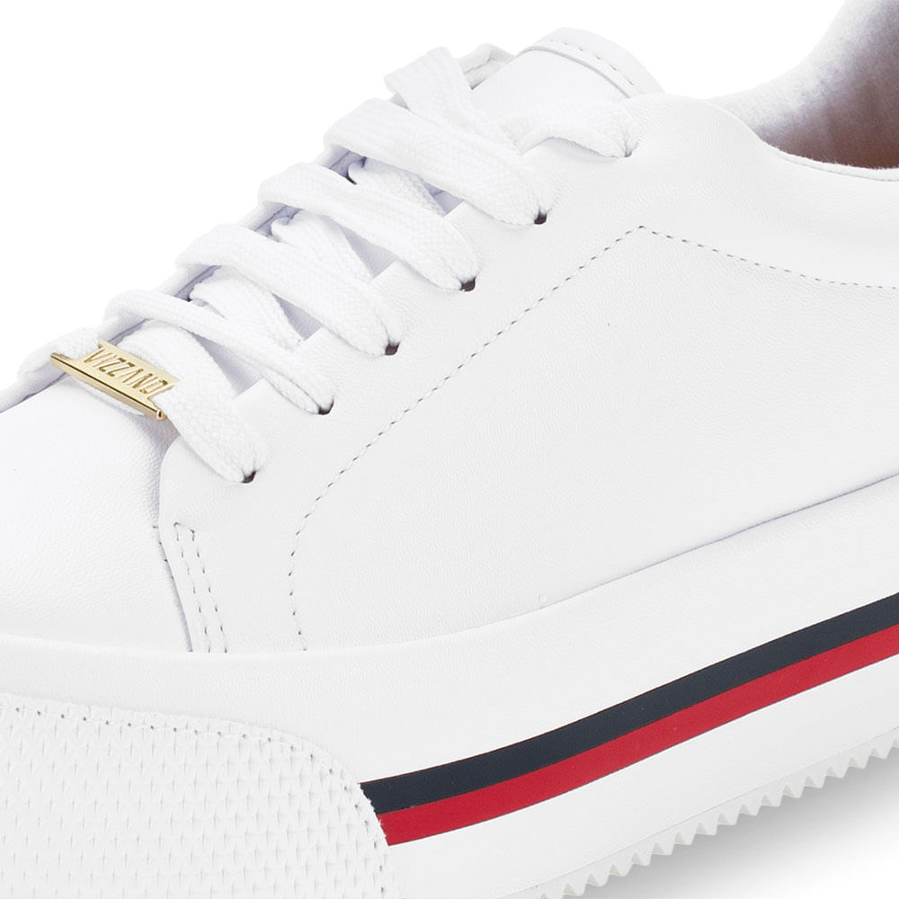 Vizzano Branco TÃªnis Feminino Flatform Vizzano Tênis Flatform