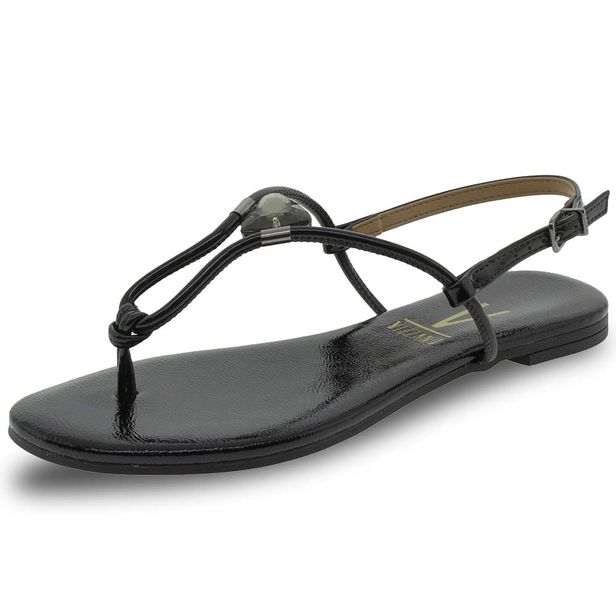 sandália feminina rasteira vizzano