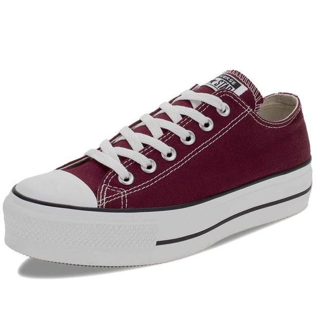 Tênis Infantil Converse All Star Chuck Taylor - Branco+Vinho