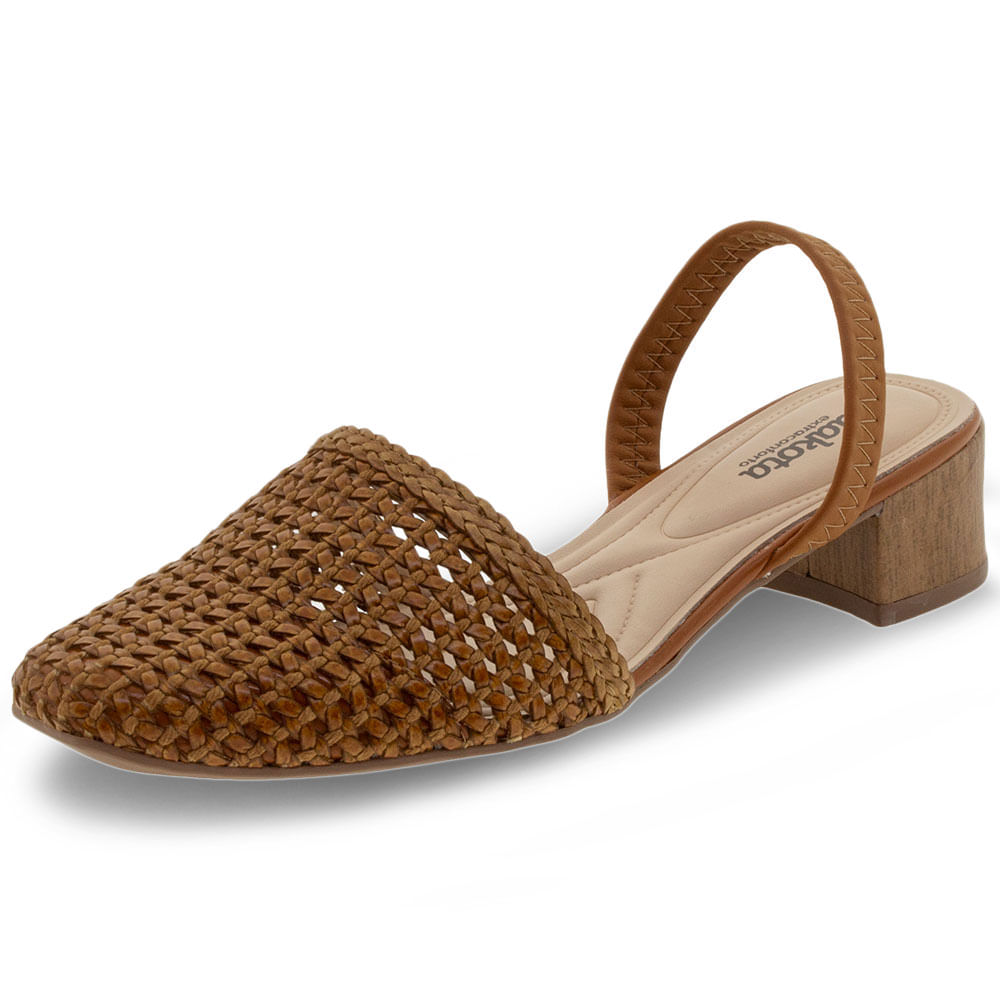 Sapato Feminino Mule Slingback Dakota - G2001 Caramelo