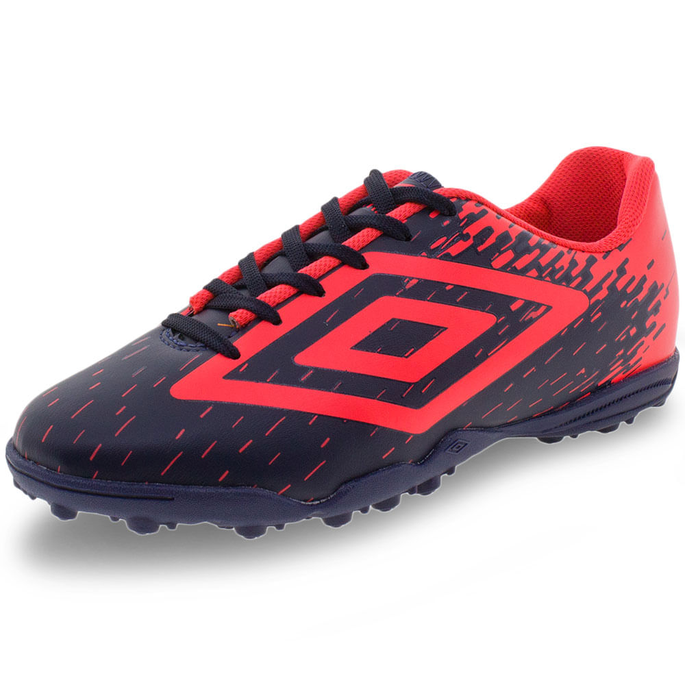 Chuteira Unissex Society Acid Umbro - 0f71084 Azul/vermelho