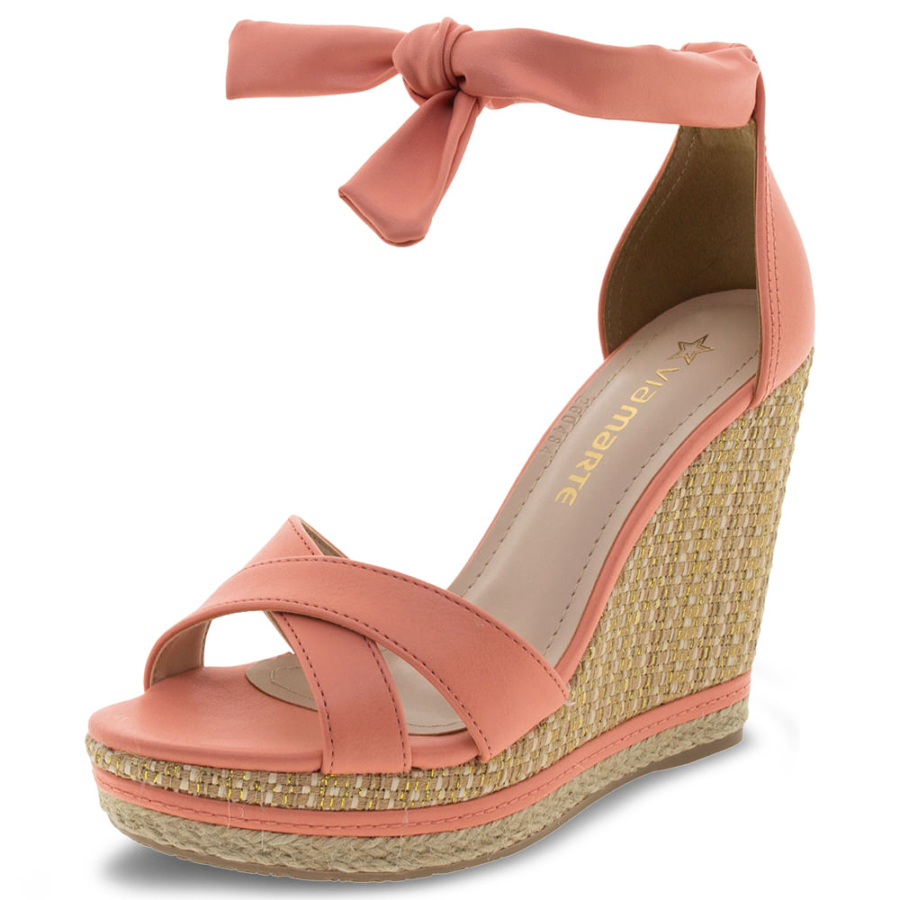 Sandália Feminina Anabela Via Marte 199201 cloviscalcados