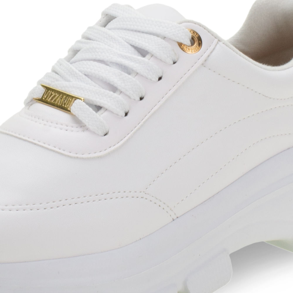 Dad Sneaker TÃªnis Feminino Chunky Sneaker Vizzano Tênis Branco