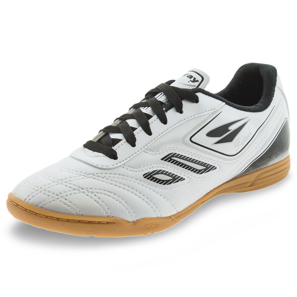 Chuteira Masculina Futsal Branca Dray 801 cloviscalcados