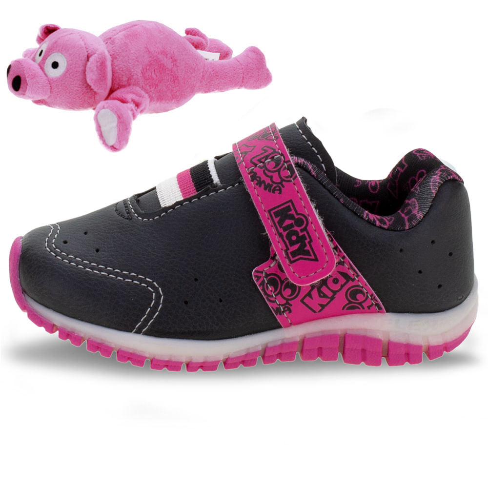 Tênis Infantil Zoo Mania Kidy - 0330006 PRETO/LARANJA | Clovis