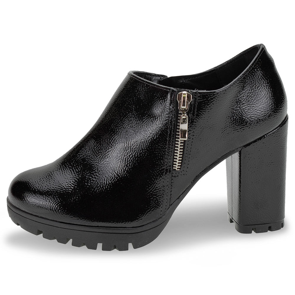 Bota Genuine Ankle Boots Via Marte Luxe Black Boots
