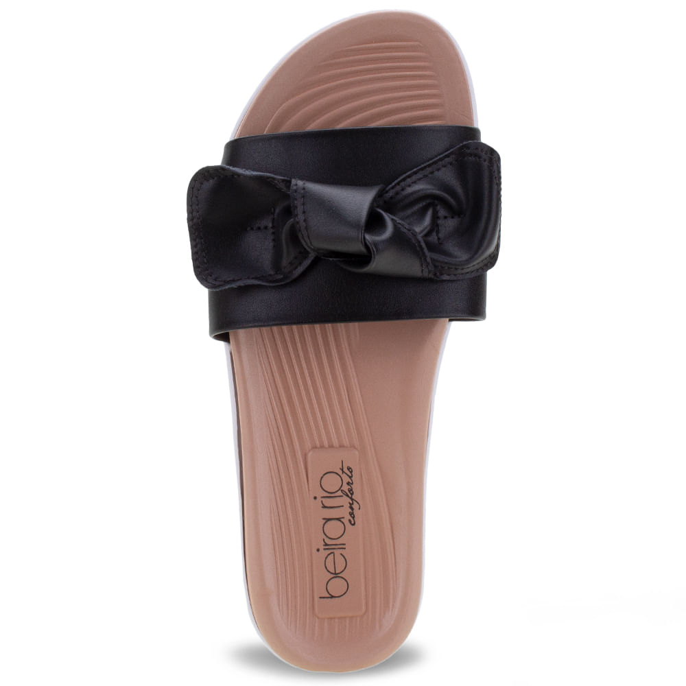 Chinelo Feminino Slide Laço Beira Rio 8360220 PRETO 34