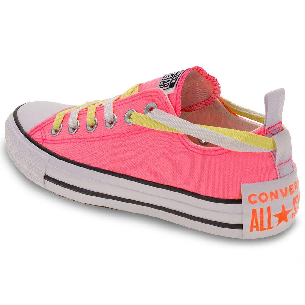 Rosa Fluor TÃªnis Converse Chuck Taylor All Star Rosa Pink