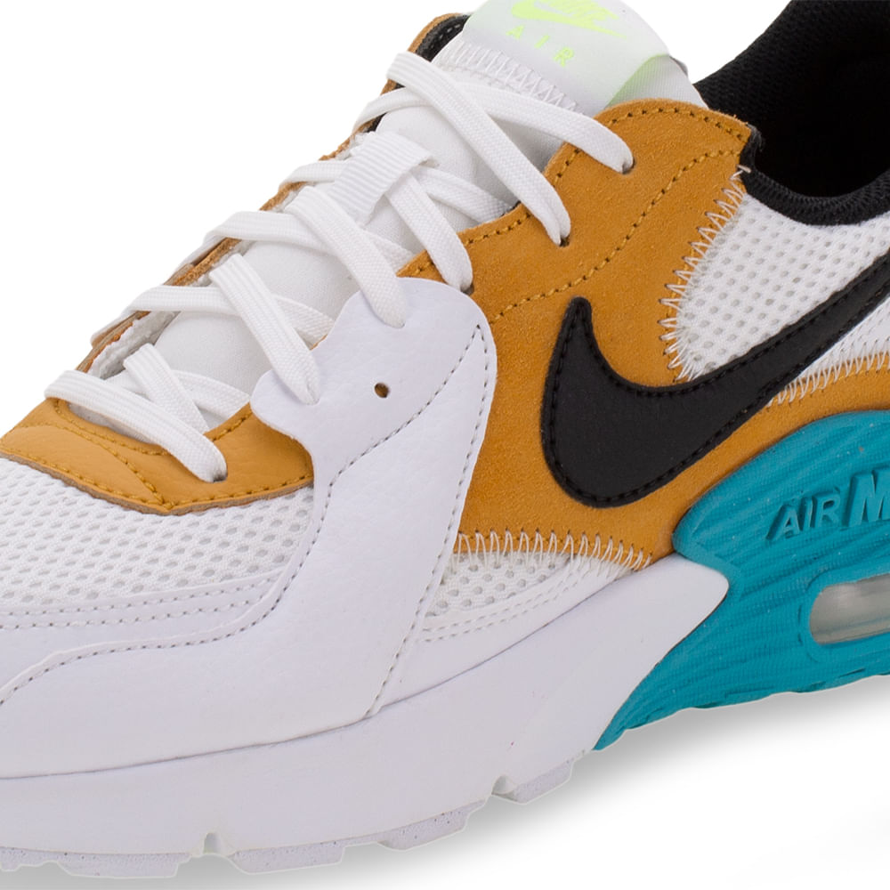 tenis nike air max excee golden yellow turquoise
