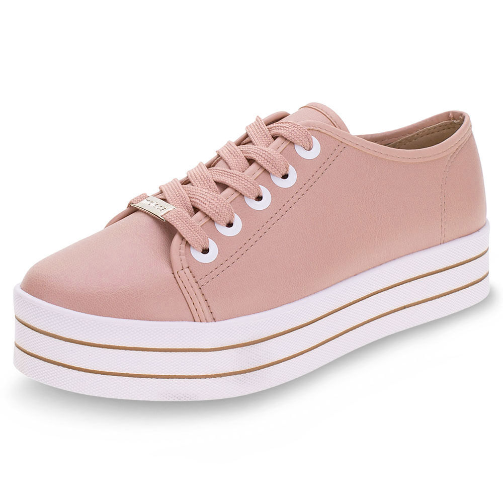 Flatform Tenis Moleca Vinho Oxford Moleca Vinho Sapato Oxford