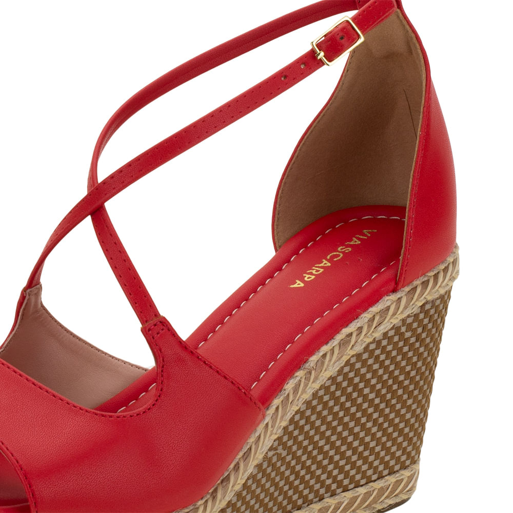 Ramarim Sandalias Verao 2019 Vermelha Sandália Ramarim Salto Bloco