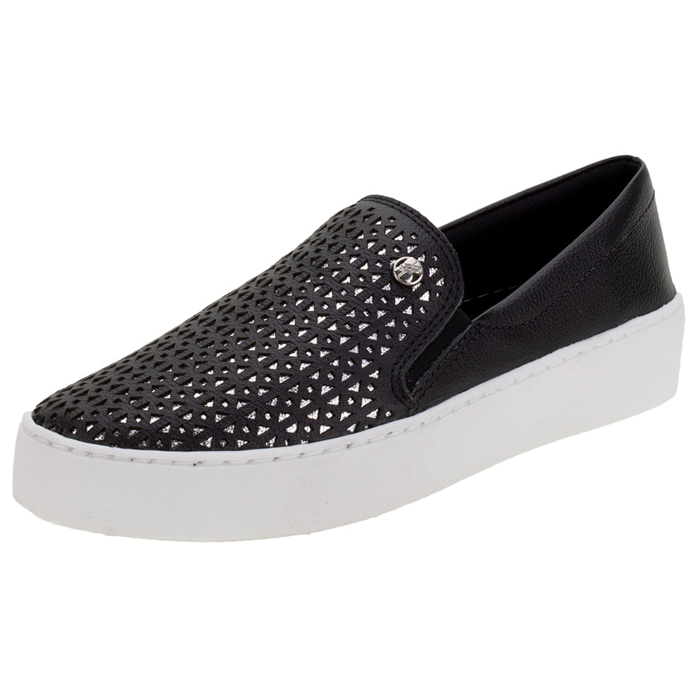 Tênis Feminino Slip On Bottero 322302 Preto cloviscalcados