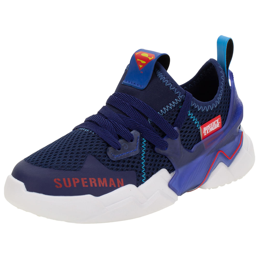 Clovis Atacado Tenis Superman Infantil Tênis Infantil Liga Da