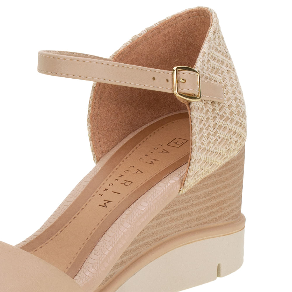 Sandália Anabela Sapatilha Ramarim Total Comfort SandÃ¡lia Ramarim