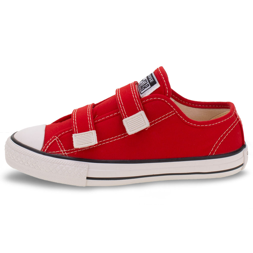 All star velcro fashion vermelho