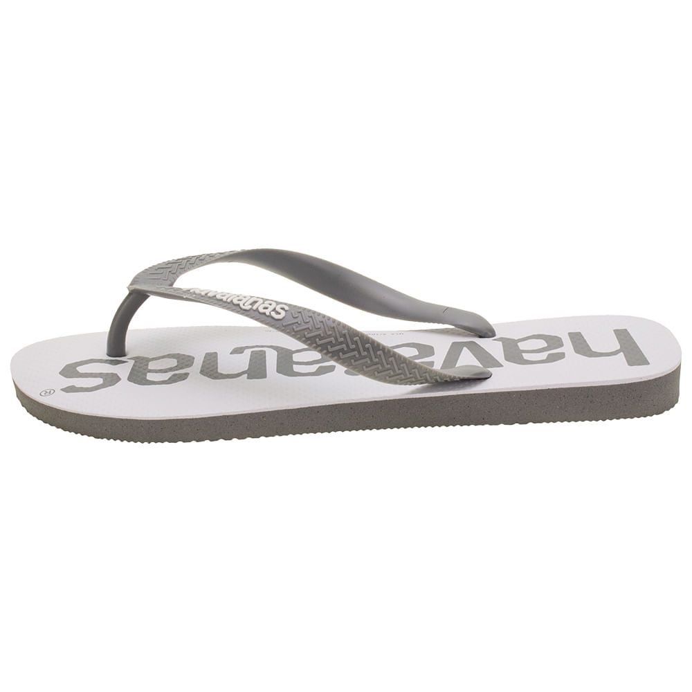 Chinelo Top Logomania Fc Havaianas 4145741 Branco/cinza