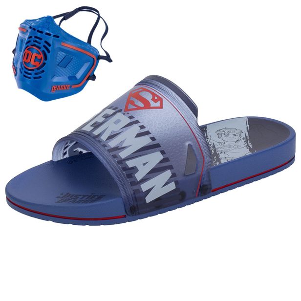 Chinelo Infantil Slide Liga da Justiça Grendene Kids - 22445 MARINHO 29