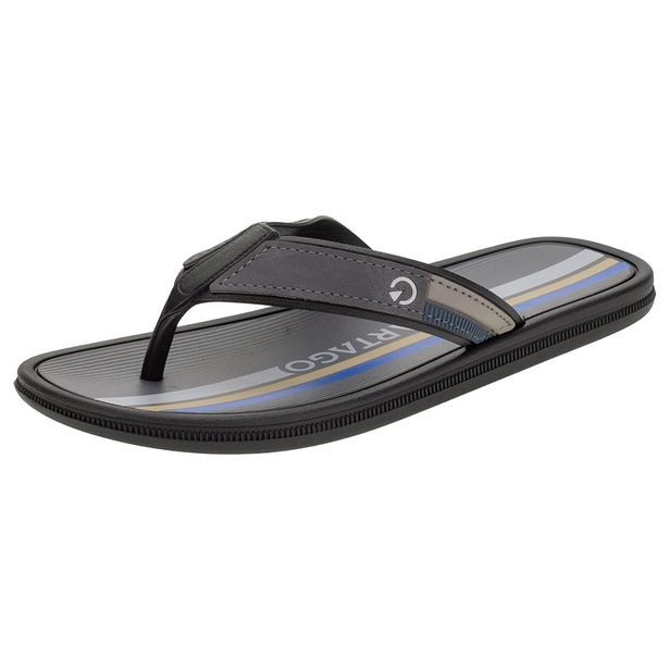 Chinelo Masculino Maiorca II Cartago - 11022 PRETO/CINZA 40