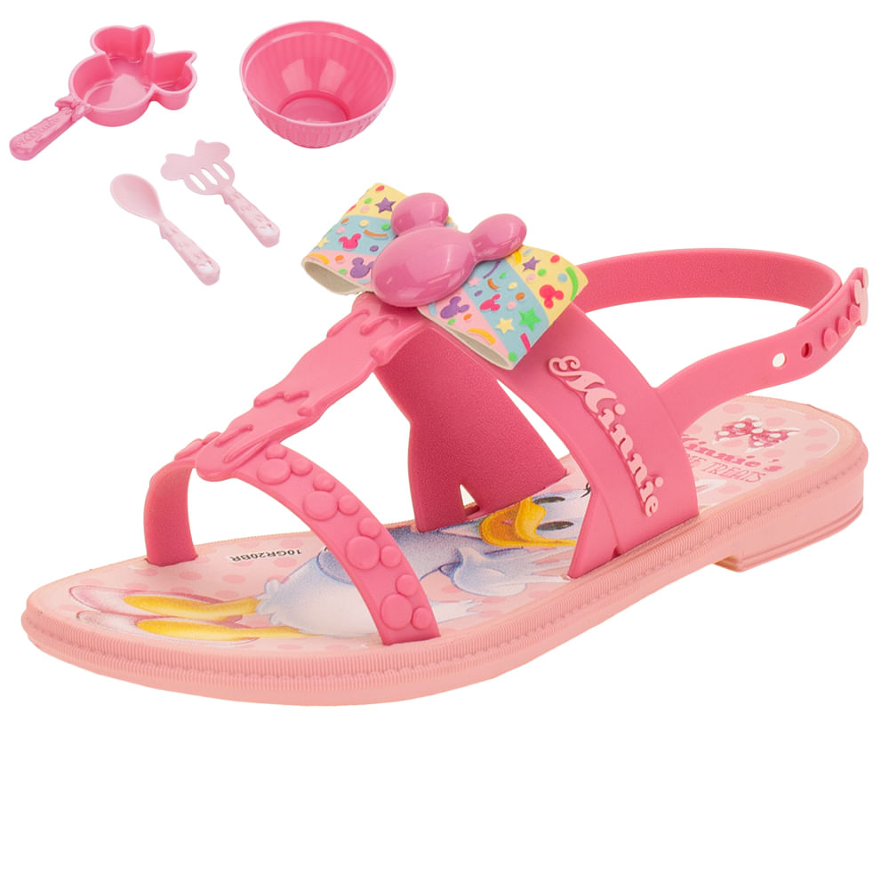 Sandália Infantil Disney Minnie Chef Grendene Kids 22417 ROSA 23/24