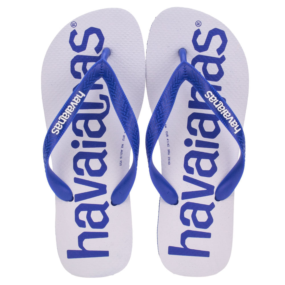 Chinelo Top Logomania Fc Havaianas 4145741 Branco/azul
