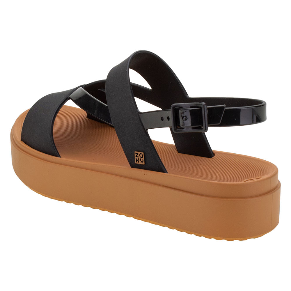 Sandalias Zaxy Atacado Zaxy Preta E Branca Tamanco Birken Zaxy