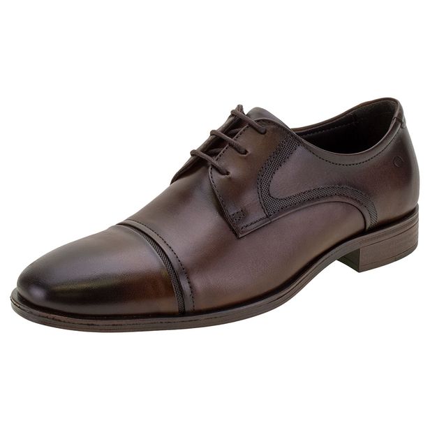 Sapato Masculino Medison Smart Comfort Democrata - 255106 CAFÉ 37