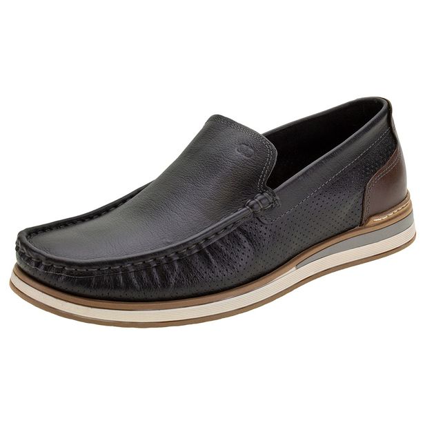 Mocassim Masculino Denim Flow Democrata - 252101 PRETO 40