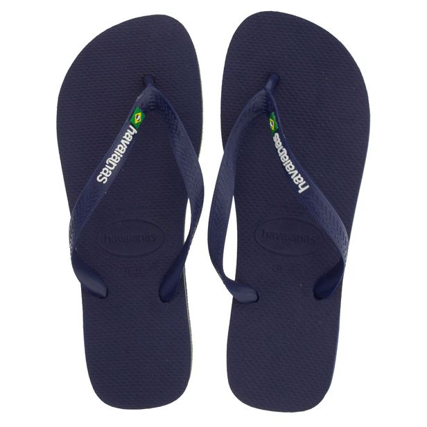 Chinelo Brasil Logo Havaianas - 4110850 MARINHO 37/38