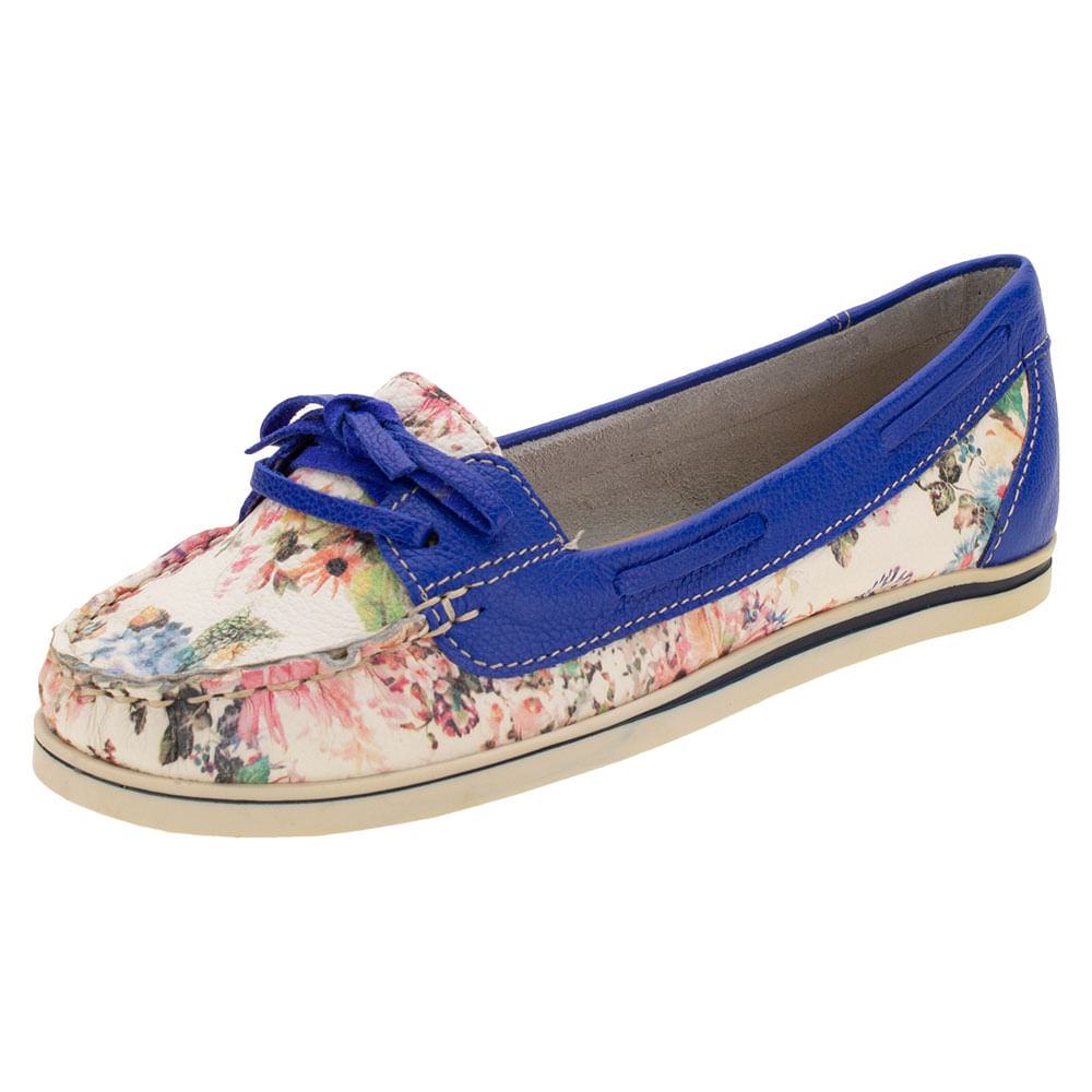 Mocassim Feminino Bottero 0300 AZUL cloviscalcados