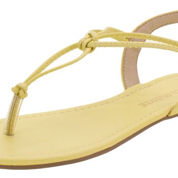 Sandália Feminina Rasteira Via Marte - 1921060 AMARELO - cloviscalcados