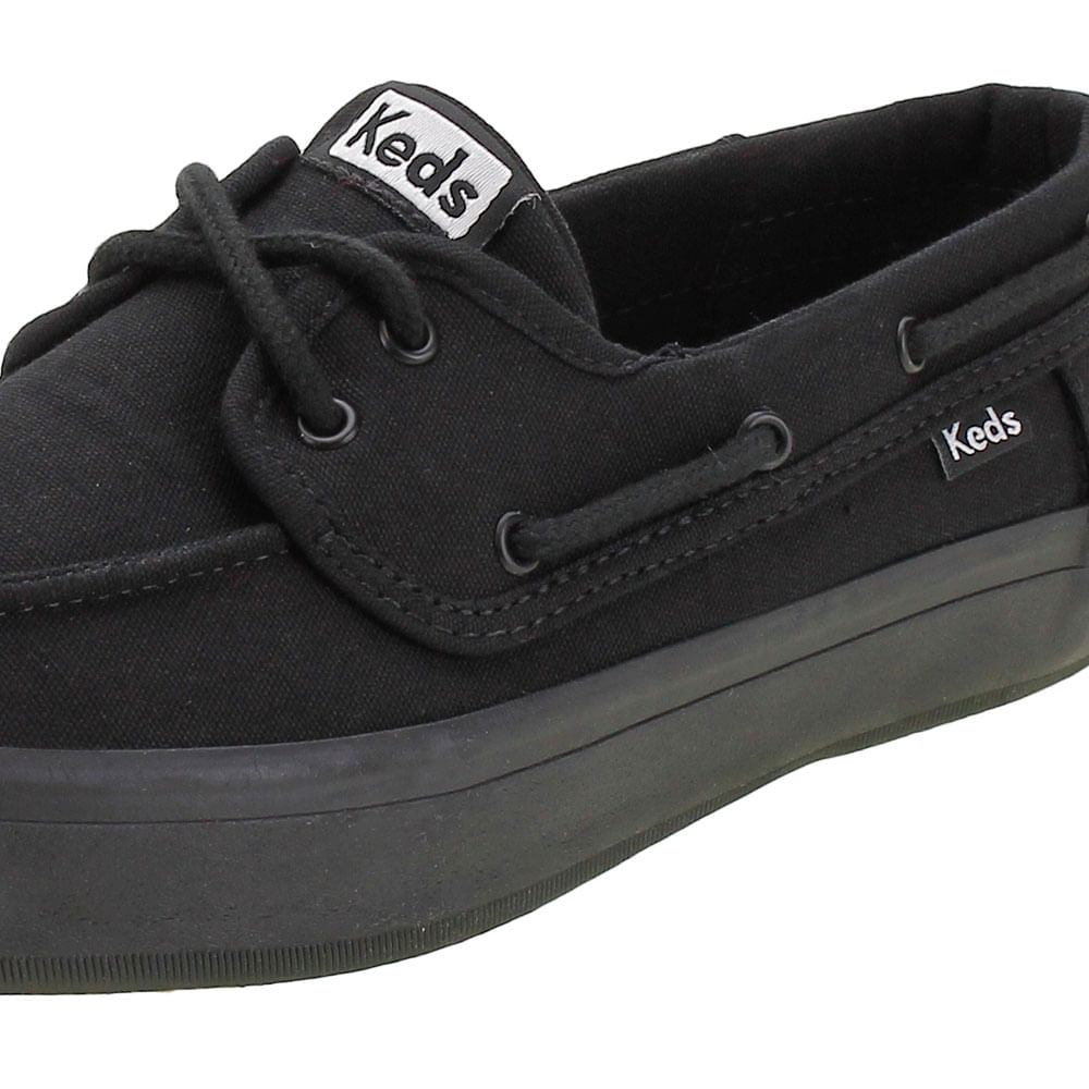 Canvas Keds Preto Feminino Tênis Feminino Skipper Boat Keds KD0460