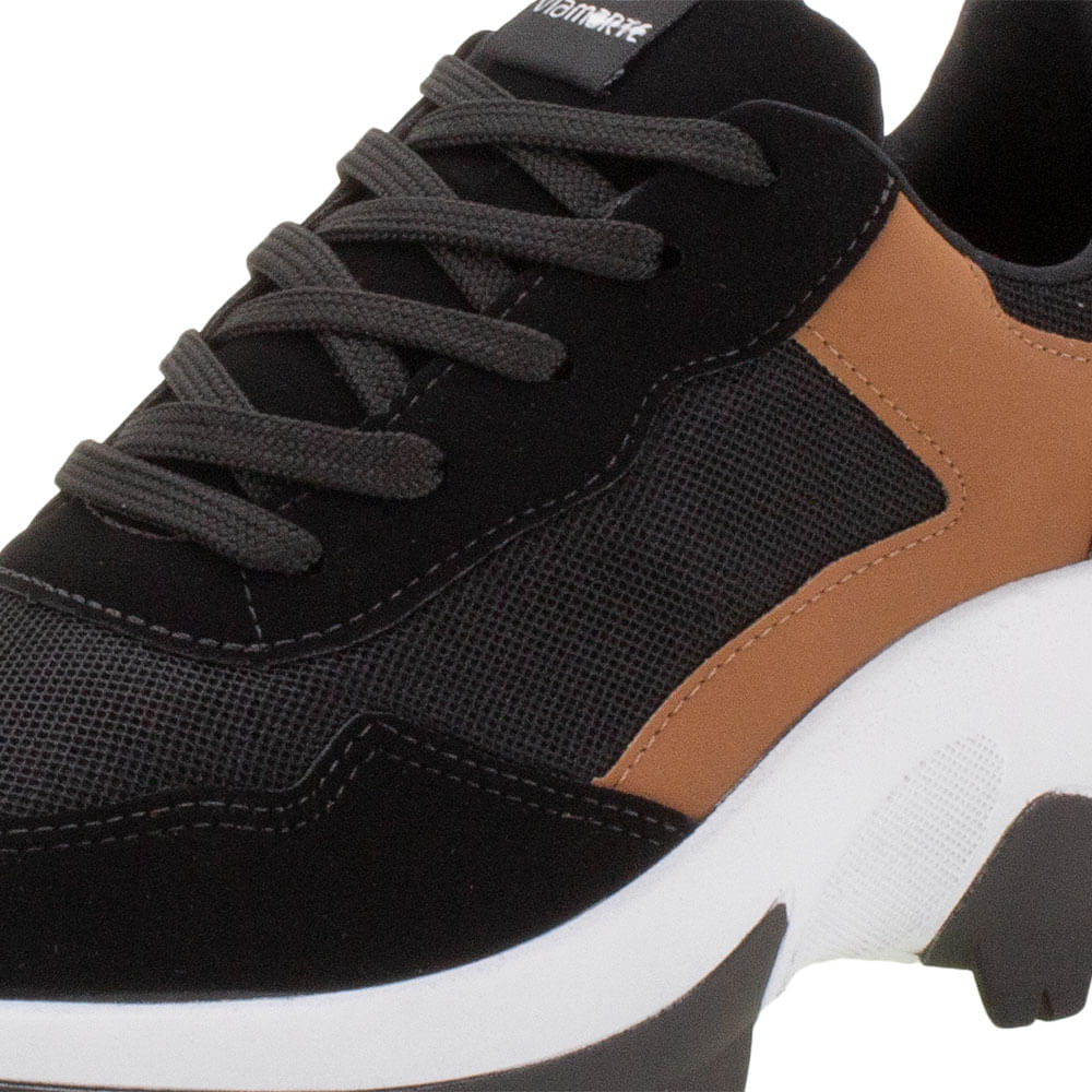 Tênis Feminino Chunky Via Marte 21410 PRETO cloviscalcados
